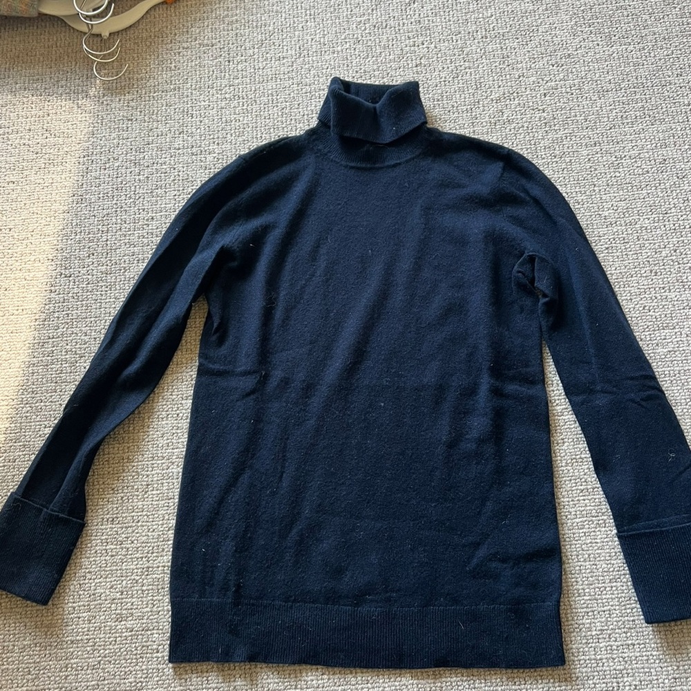 Equipment blue turtleneck